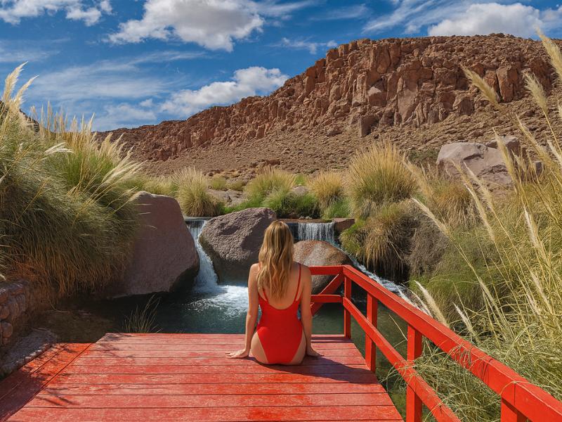 Private Romantic Full-day Tour in Reserva de Coservación Puritama