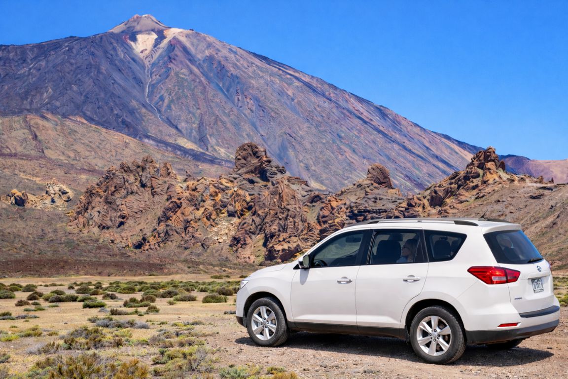 Tour car used for exploring the Atacama Desert landscapes on an Atacama Chile Tours adventure